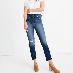 Madewell the perfect vintage crop jean size 27